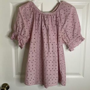 Eyelet Blush Top